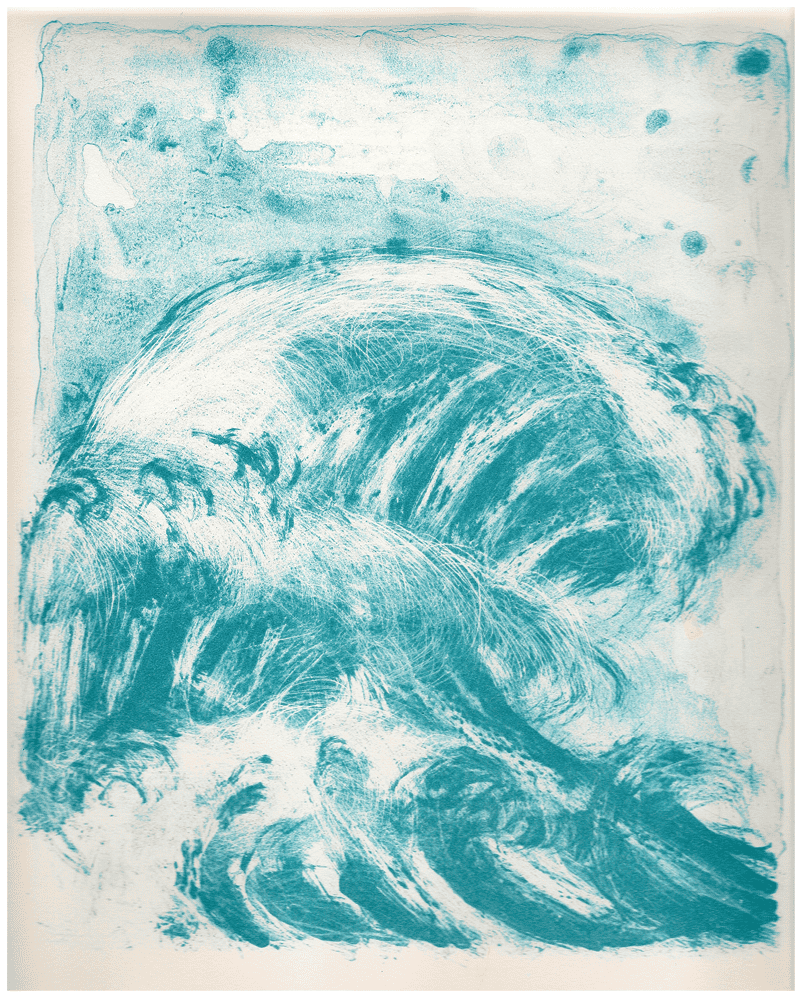 Andreja Soleil "La mer" (2018). Lithography. 30 x 24,5 cm